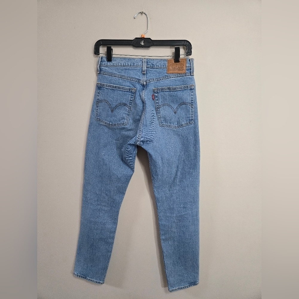 Levi's Jeans Vintage Big E Womens 27 Wedgie Straight Button Fly High Rise  Denim - Picture 6 of 14